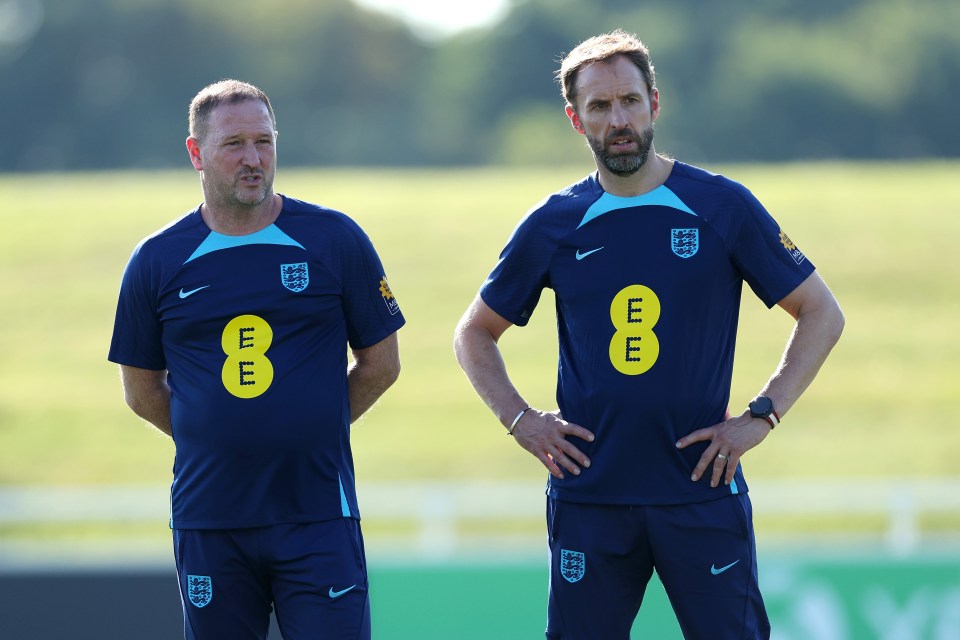 Gareth Southgate has an impressive backroom staff, including assistant manager Steve Holland, left