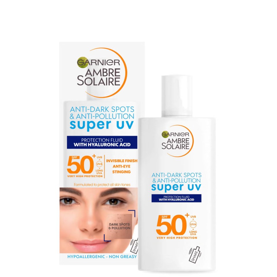 Garnier Ambre Solaire Ultra-Light Sensitive Face Fluid SPF50+ is suitable for the whole family