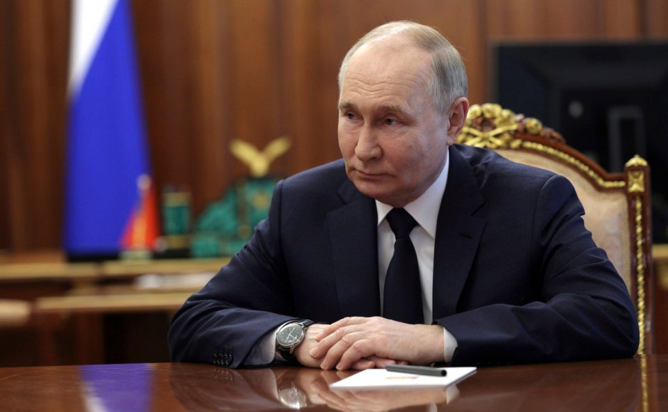 Russian President Vladimir Putin is pictured in Moscow on Friday