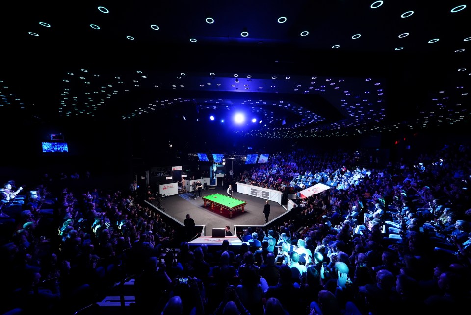 The Crucible currently holds just 980 spectators