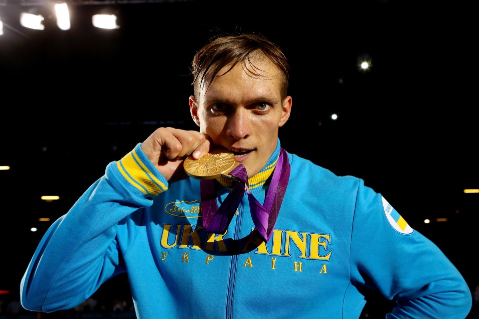 Usyk's dad saw him win an Olympic gold but died before he saw his son again