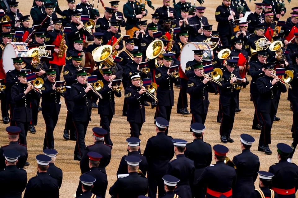 Over 300 musicians from the Massed Bands will play during Trooping the Colour