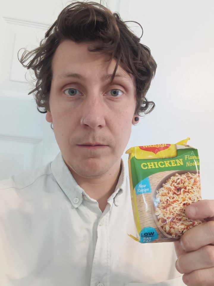 Josh paid £1.50 for a packet of chicken-flavoured instant noodles