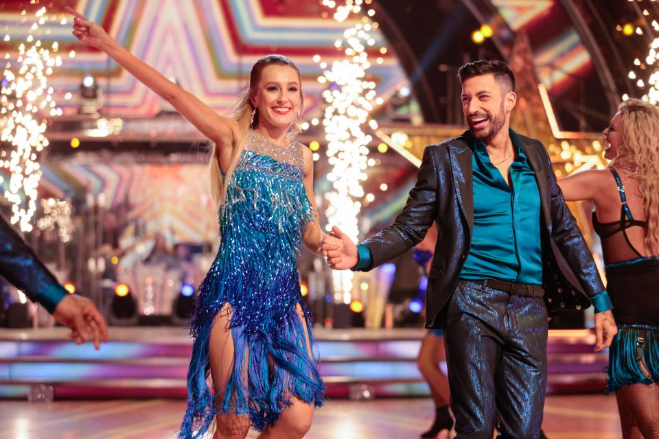 Rose Ayling-Ellis and Gio during the final of Strictly Come Dancing 2021