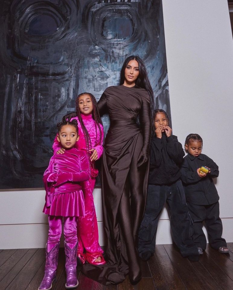 The kids' wardrobes are full of designer gear including North, who reportedly has $1m-worth of clothes