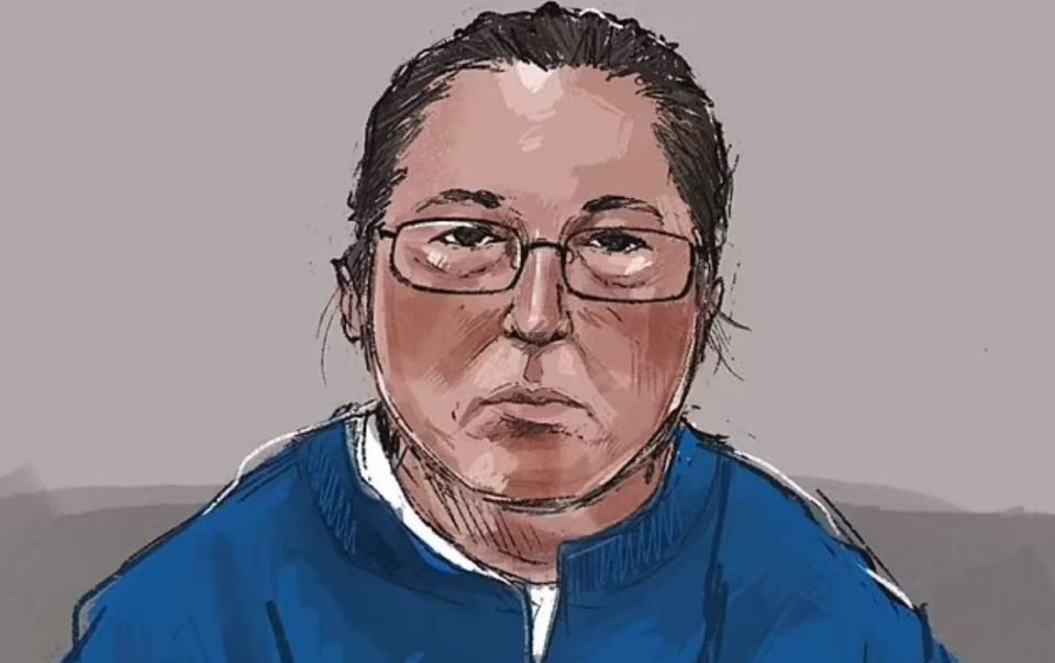 In this courtroom sketch, Erin Patterson appears in Latrobe Valley Magistrates court