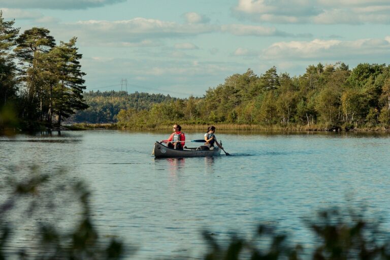 Visitors can hire canoes as well as going surfing and bodyboarding