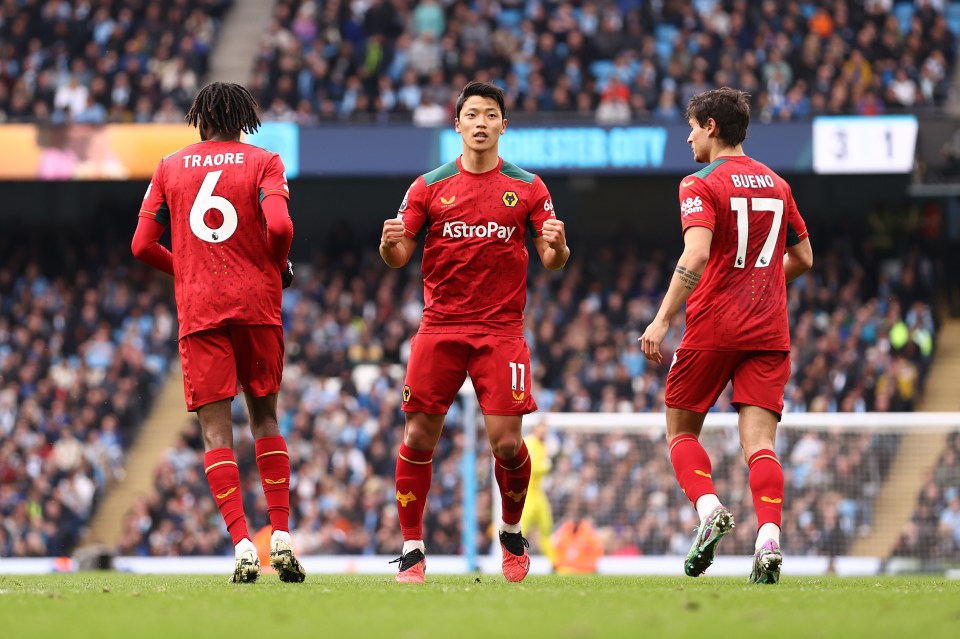 Hwang Hee-chan pulled one back for Wolves in the second half