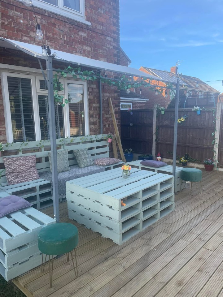 Gardener Jackie showed off her stunning DIY on Facebook