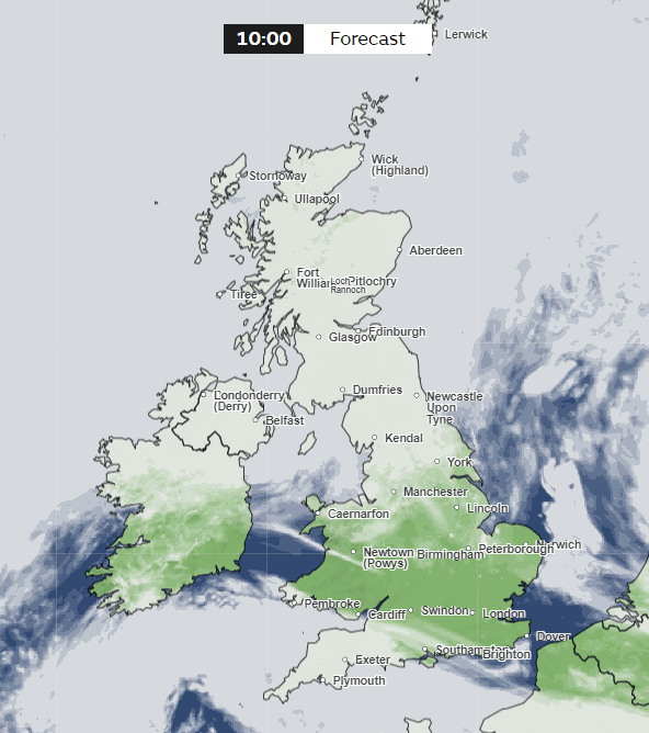 Clear skies for the midlands