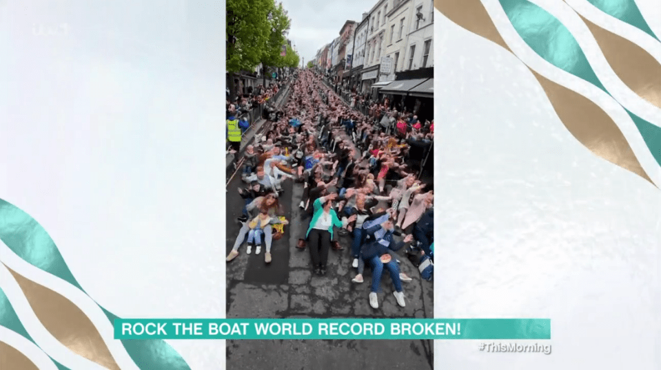 They had been discussing a Rock The Boat world record being beaten in Derry