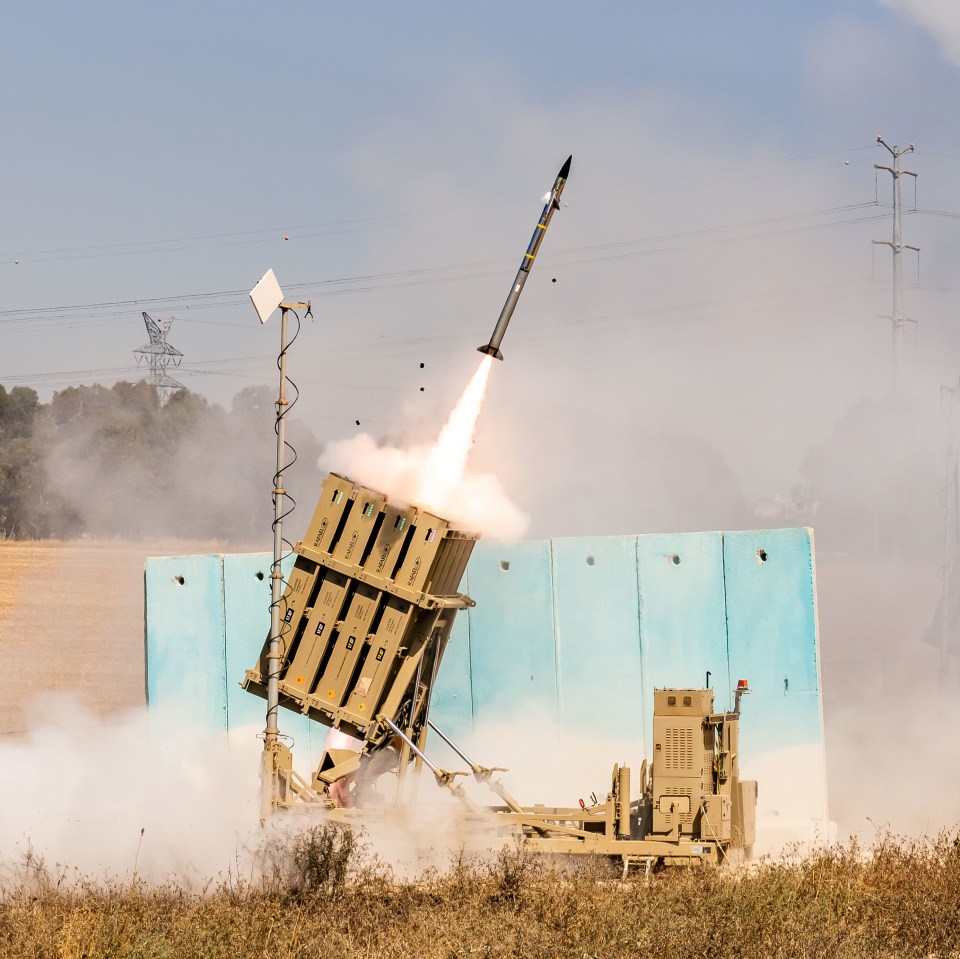 Israel's Iron Dome being used to launch defence rockets