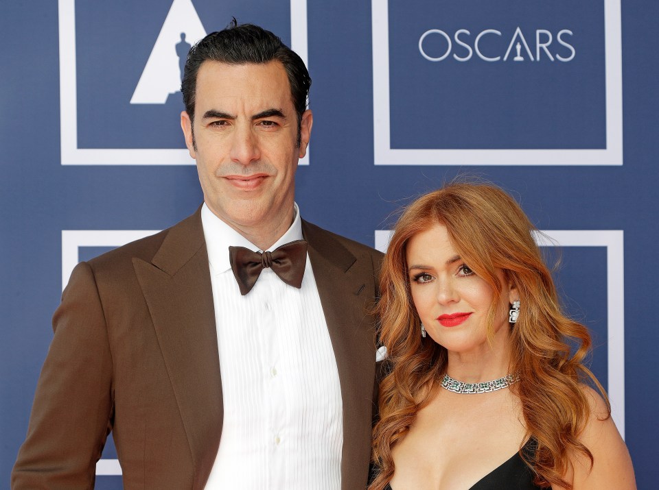 Fisher announced her separation from actor Sacha Baron Cohen, 52, last month