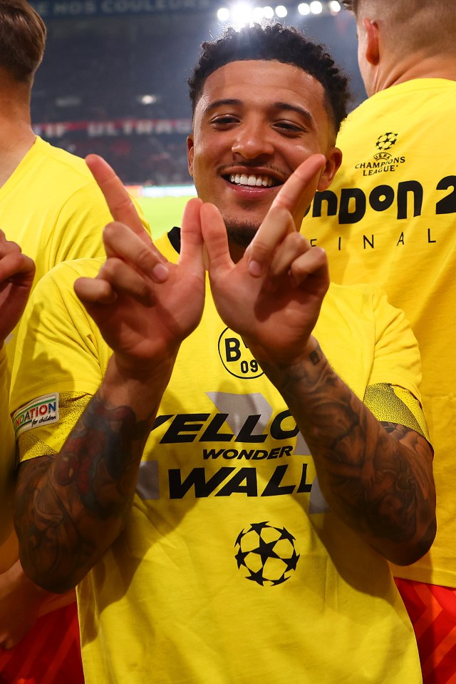 Jadon Sancho has reached the Champions League final