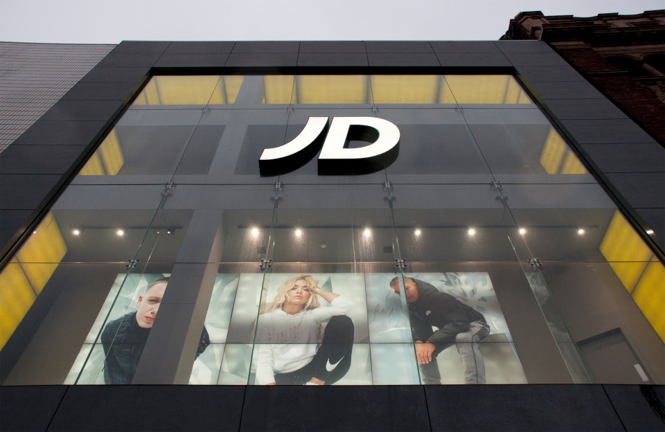 JD Sports' profits fell eight per cent last year - news which sent its shares tumbling around six per cent today