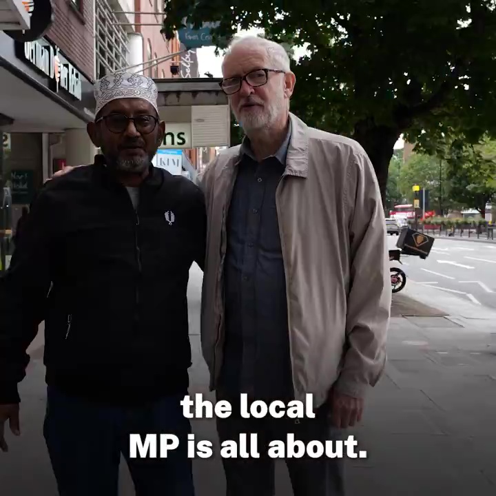 He appealed to lifelong Labour voters, saying that 'I am here to represent the people of Islington North'