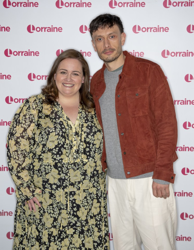 Gadd with Jessica Gunning, who plays Martha, a fictionalised version of the woman who stalked him