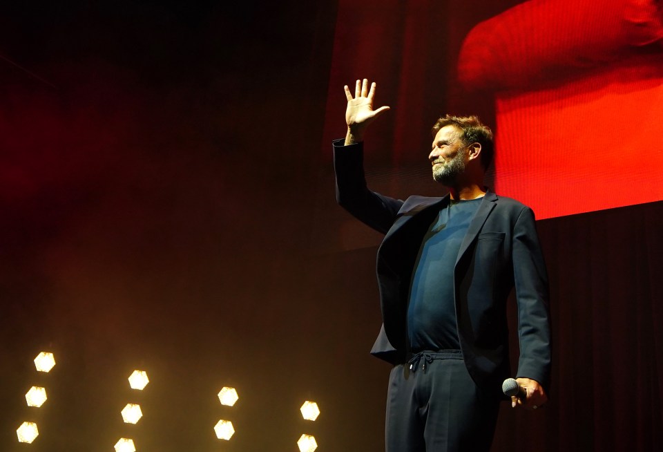 Jurgen Klopp made a final farewell with a Q&A at the M&S Bank Arena in Liverpool