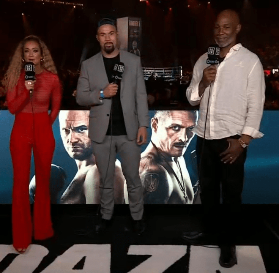 Kate Abdo was on presenting duties for DAZN