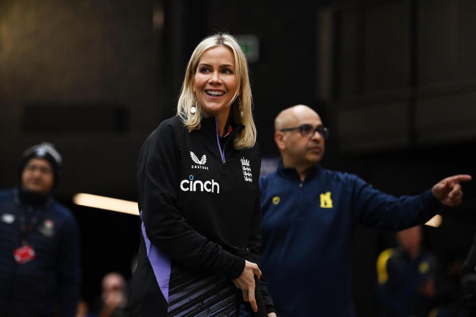 Kate Lawler at an England cricket event