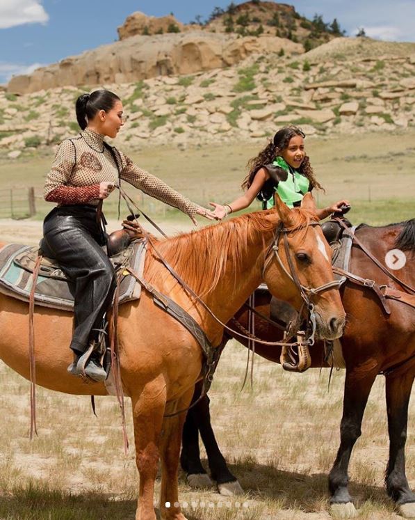 North celebrated a Wild West themed seventh birthday on a Wymong ranch with pals