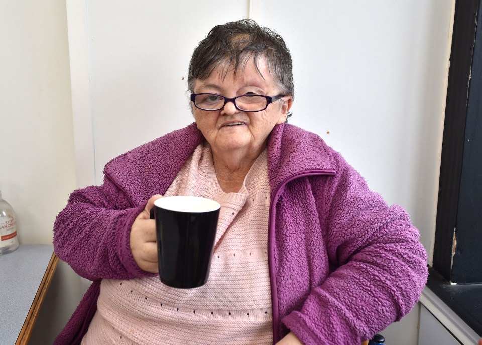 Regular customer Teresa Potter, 63, lives in Eccles and loves popping into the cafe daily to see other familiar friendly faces