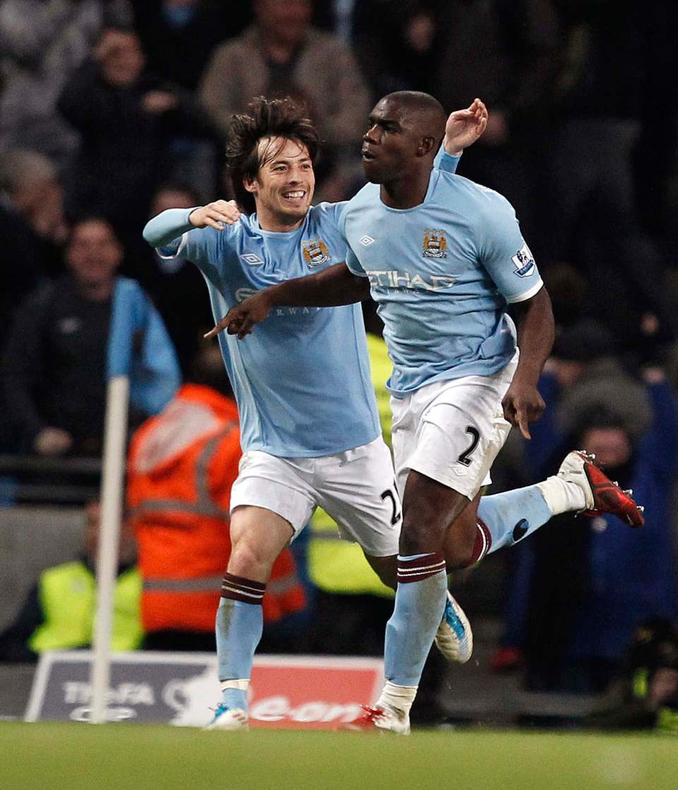 Richards and Silva spent half of a decade together playing at Man City