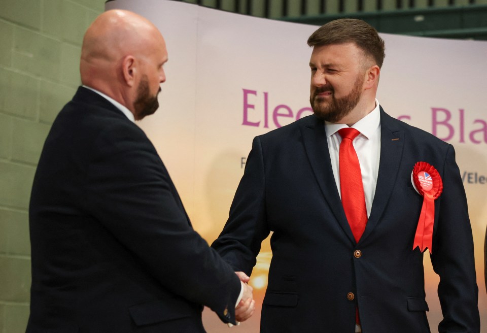 Labour's candidate Chris Webb wins the Blackpool South by-election