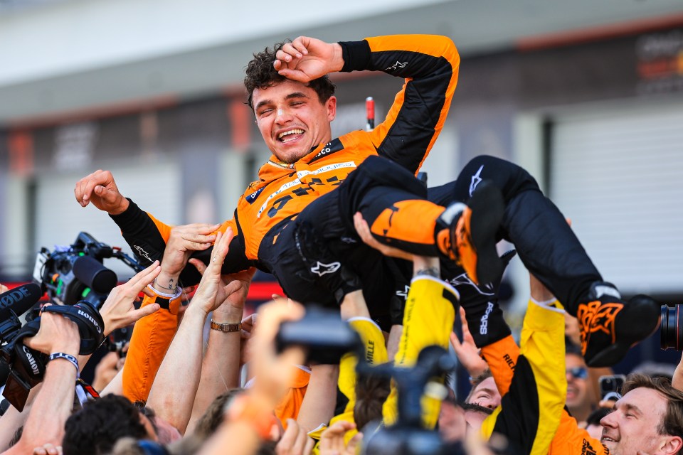 Norris achieved his maiden Grand Prix win in Miami