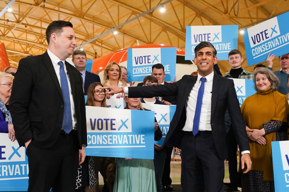 Lord Ben Houchen with Prime Minister Rishi Sunak in Teesside following Ben's re-election as Tees Valley Mayor.