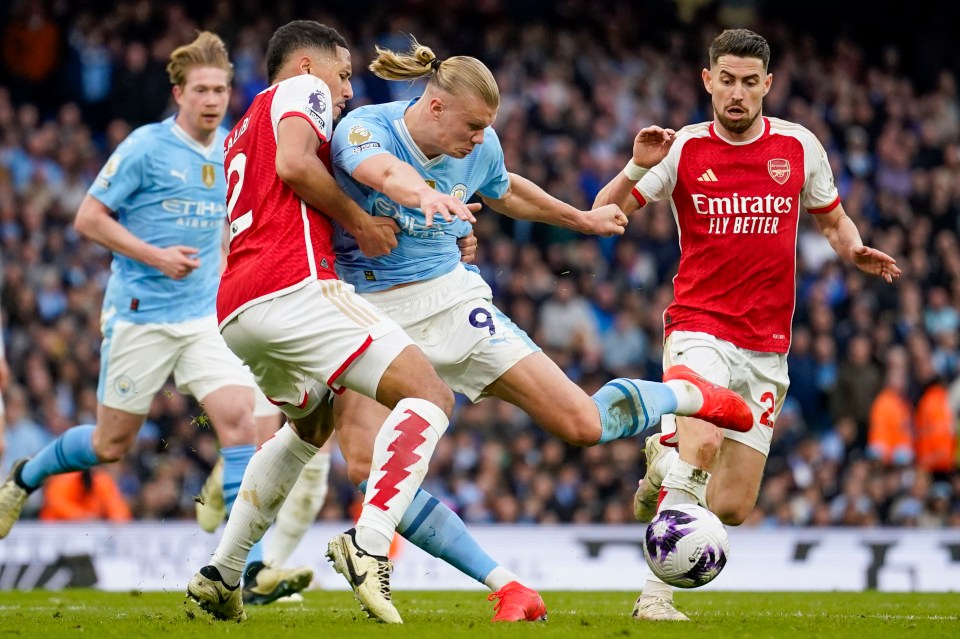 Haaland was slated for a quiet performance vs Arsenal on March 31