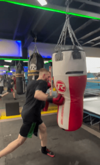 In previous footage shared by Monzo before the attack, he could be seen sparring in a boxing gym