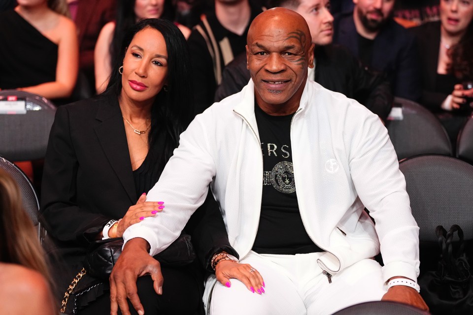 Tyson and wife Lakiha at UFC 300