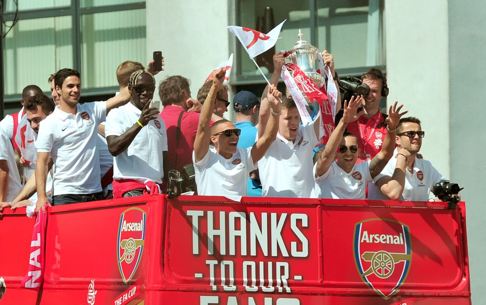 Arsenal have made initial plans for a trophy parade tour if they win the league