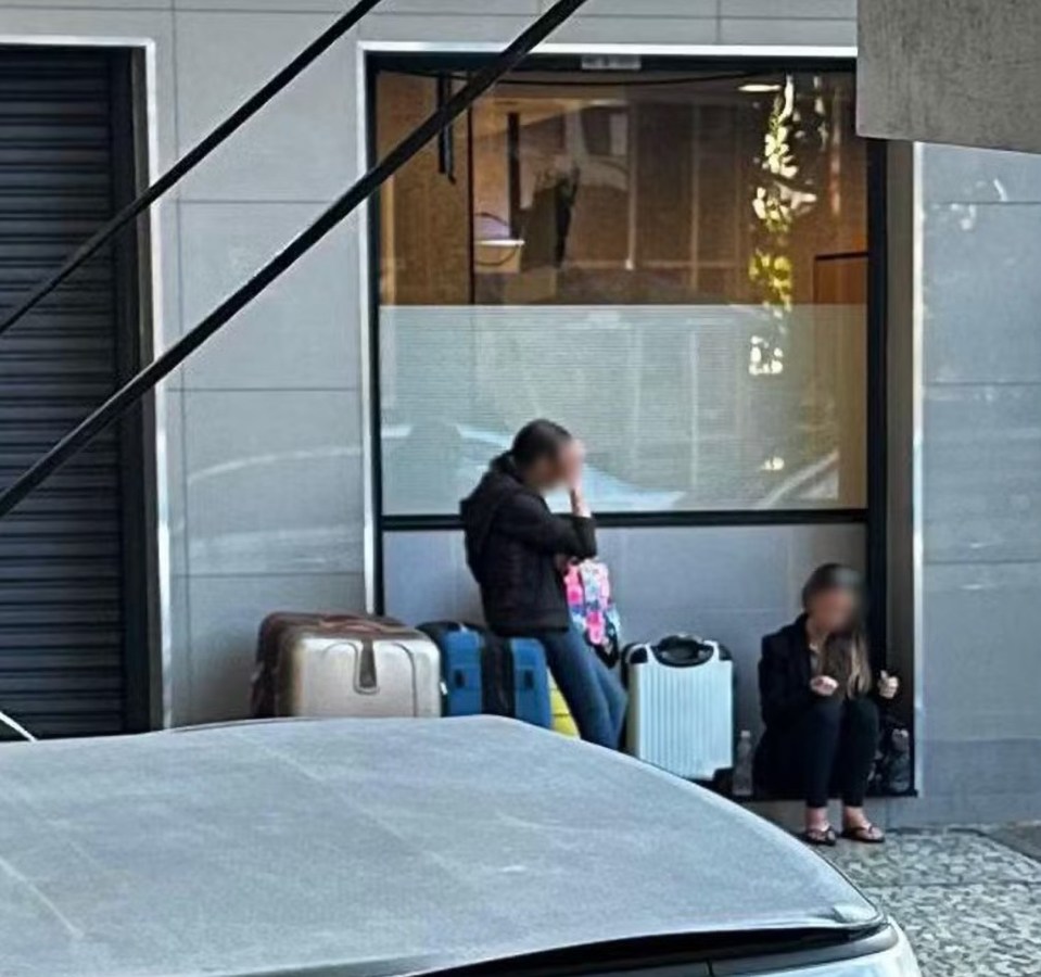 The women reportedly sleep on the sidewalk until the restaurant opens each day