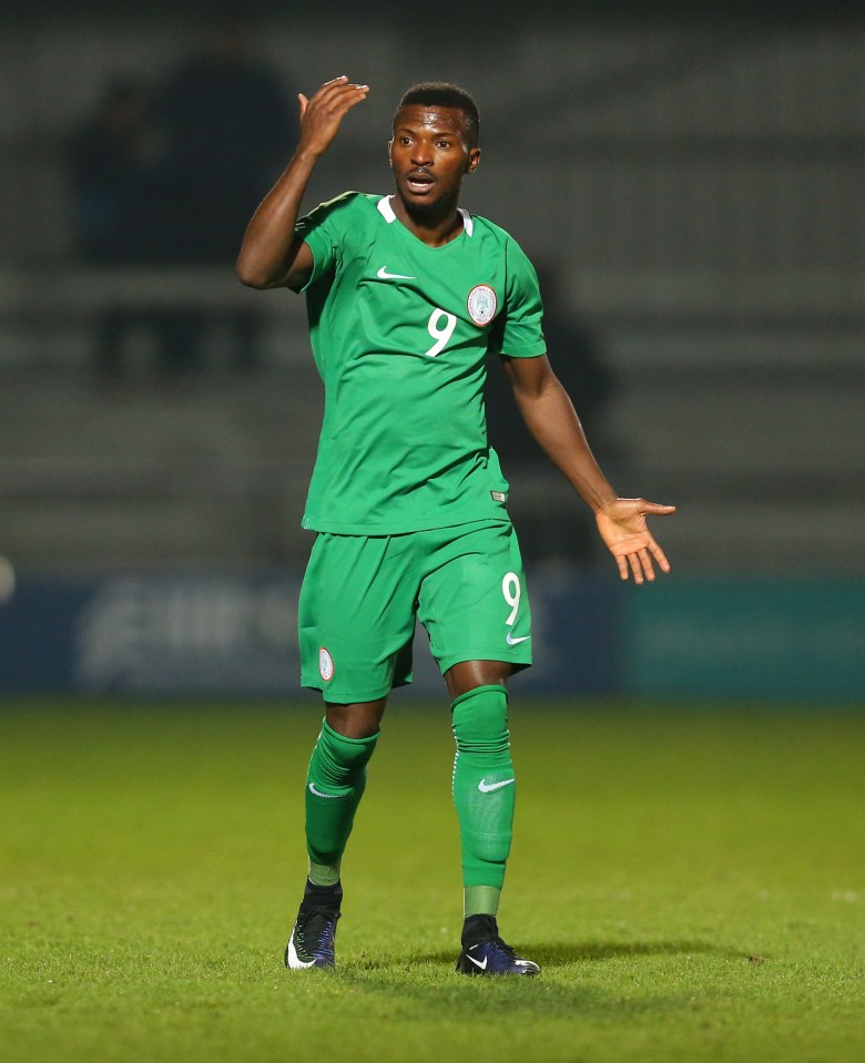 Olarenwaju Kayode during a friendly between Nigeria and Senegal in 2017