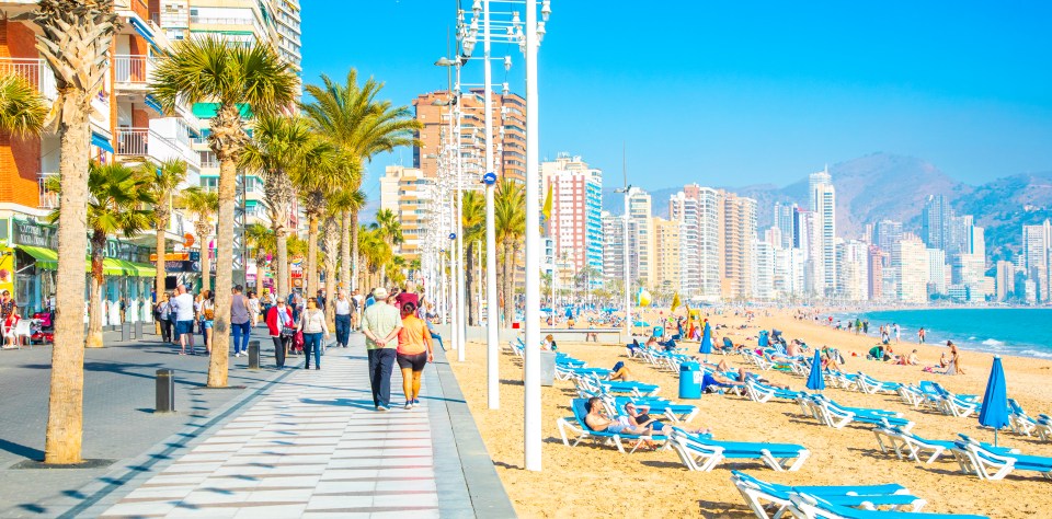 Levante city beach and seafront walkway