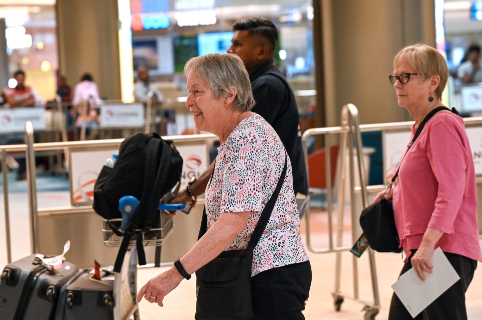 Passengers were thrilled to have landed safely on the ground