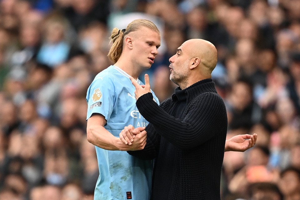 Pep Guardiola was delighted with Haaland's performance