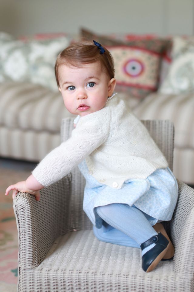 Charlotte pictured for her 1st birthday