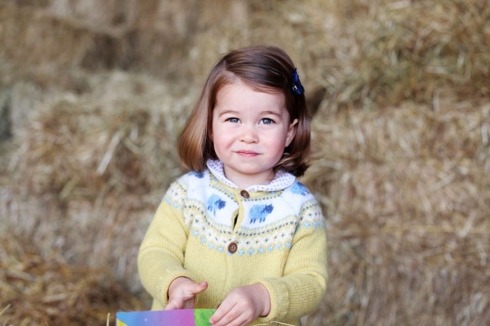 Charlotte enjoying the outdoors in a photo taken by mum, Kate, and released ahead of her second birthday