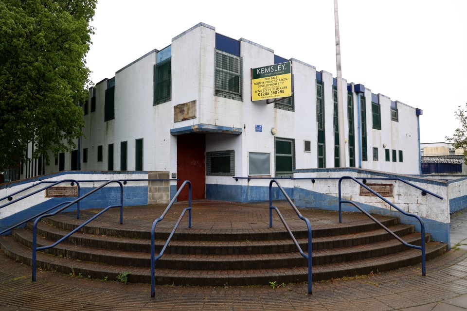 The closed-down police station in Tilbury