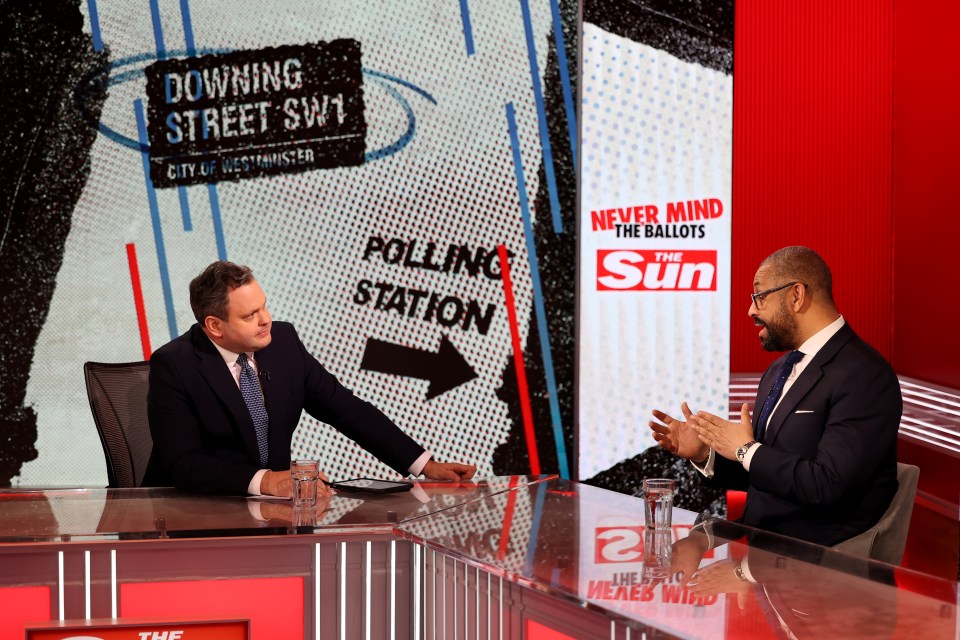 Home Secretary James Cleverly made an appearance on The Sun's new politics show Never Mind The Ballots hosted by Political Editor Harry Cole