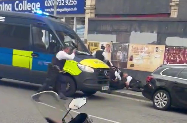 Twelve people have been arrested after a mass brawl broke out in Woolwich