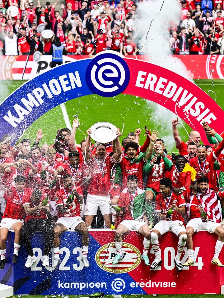 PSV Eindhoven sealed its first Dutch league title in six years