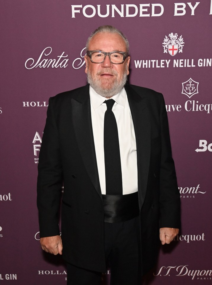 Actor Ray Winstone was among some of the friends of Milla's family