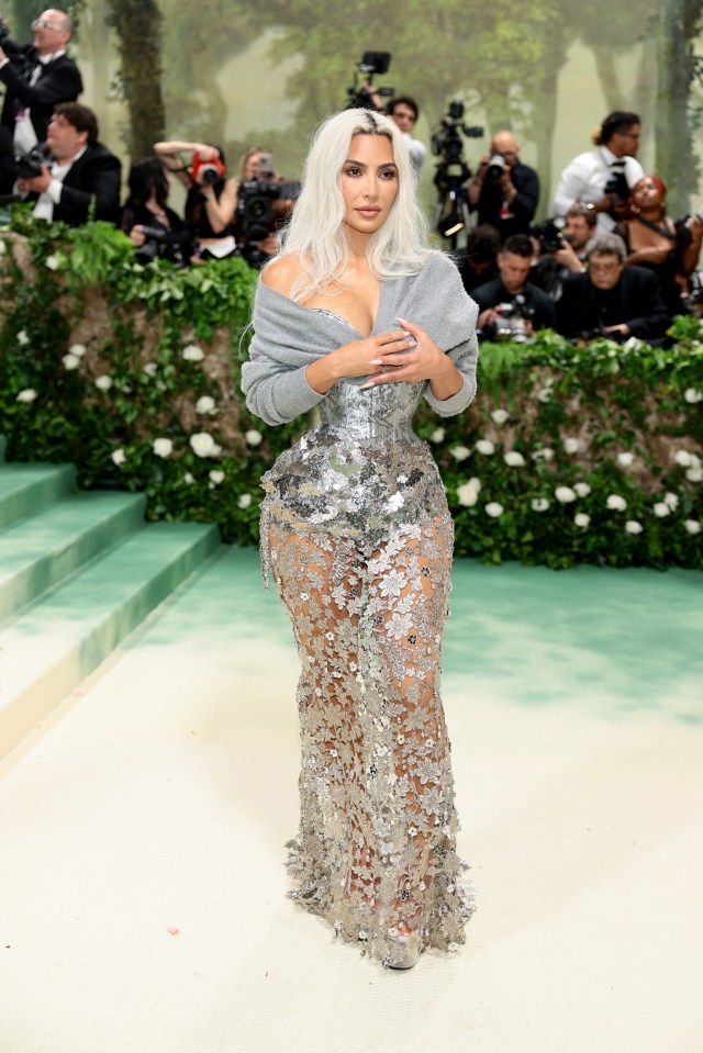 Kim in her corset at this year's Met Gala