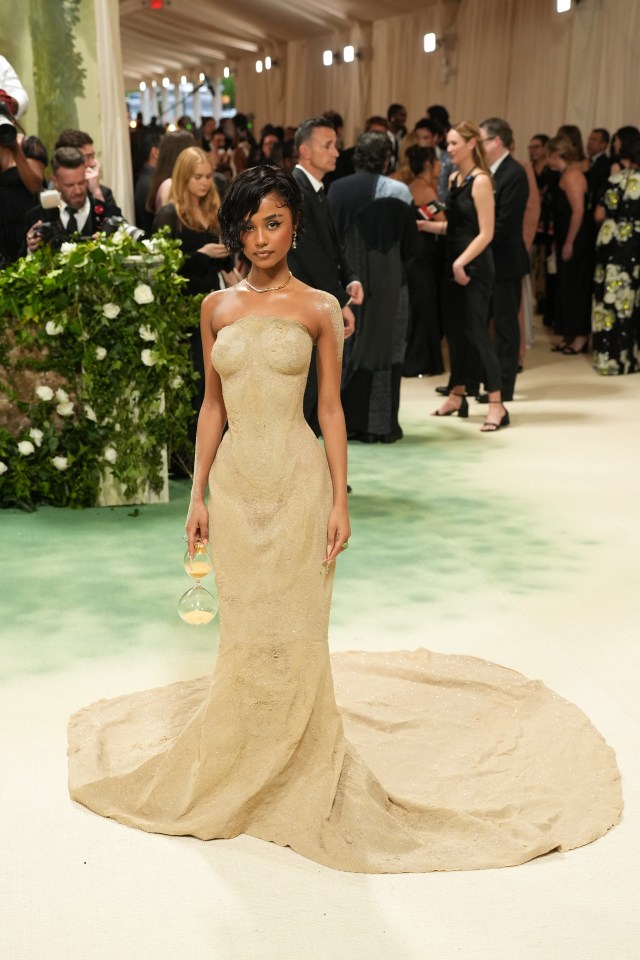 South African singer Tyla’s full-length Balmain gown, covered in sand, certainly caused problems