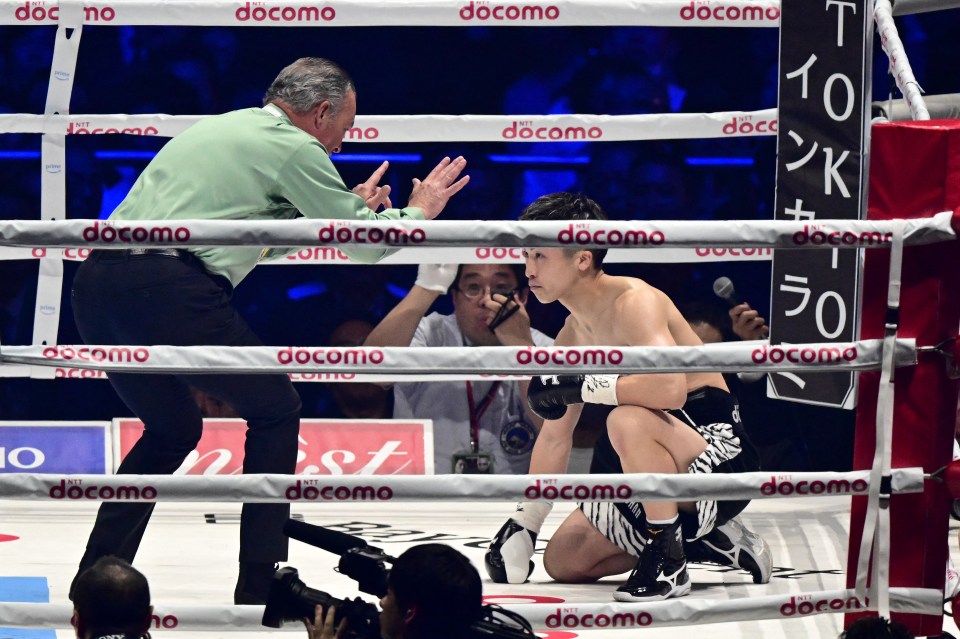 Inoue was knocked down for the first time in his career