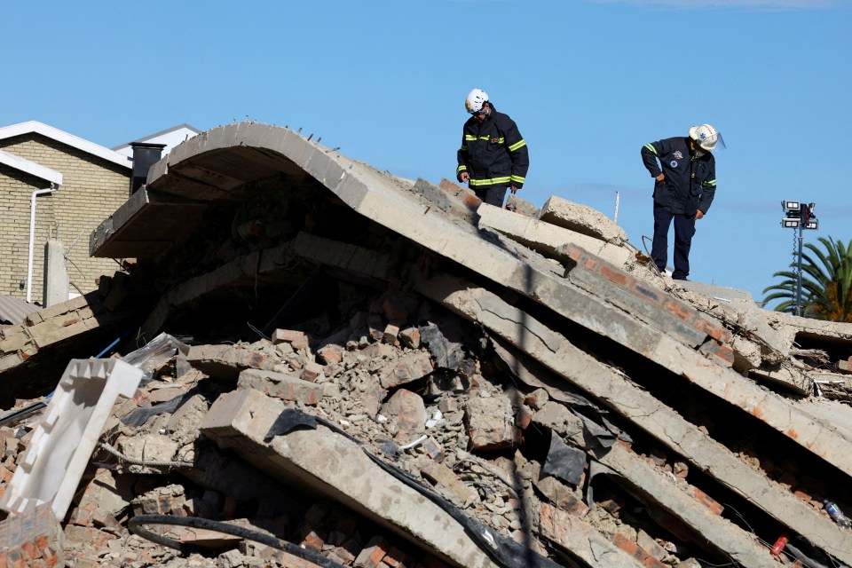 Rescue teams have been working against the clock since Monday when the building crumbled